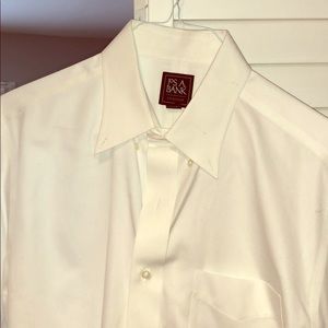 Jos. A Bank White Dress Shirt 16.5 x 34